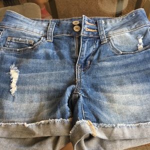 Blue jean shorts